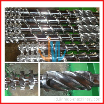 PE, PP extruder barel sekrup tunggal single